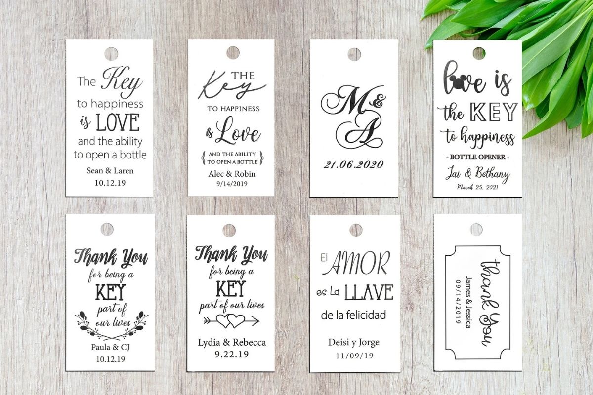 Wedding Favor Hang Tags Ideas, DIY Tips & Designs