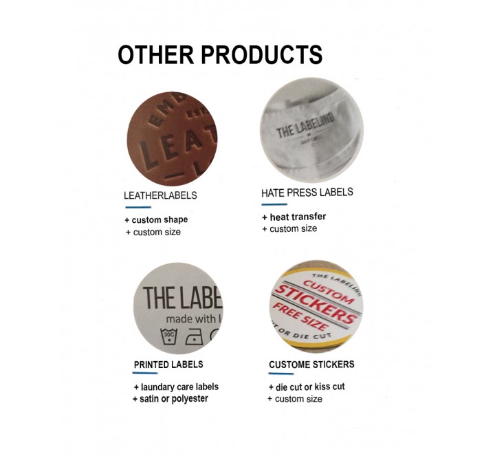 Round Woven Tags
