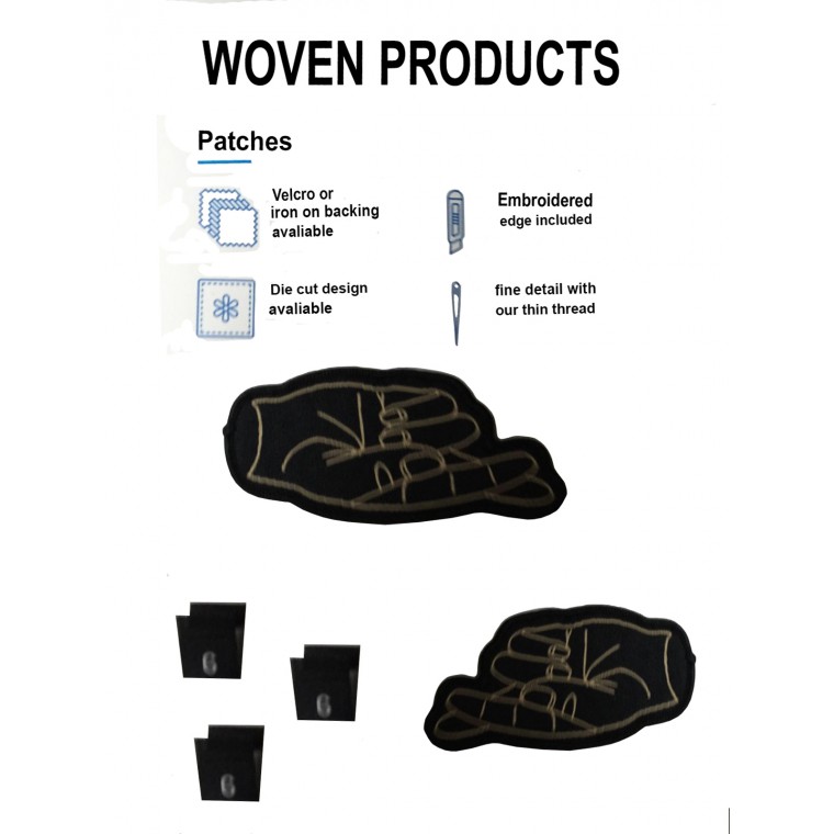 Die Cut Woven Tags
