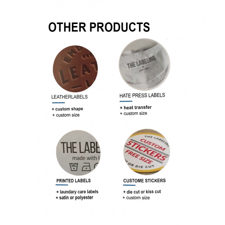 Round Woven Tags