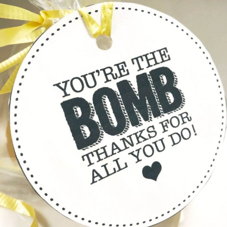 Bath Bomb Hang Tags