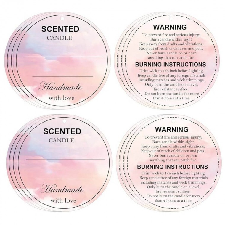 Candle Jar Hang Tags