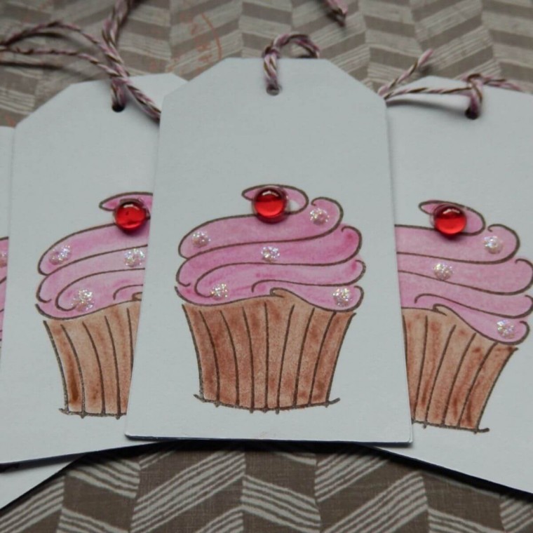 Cupcake Box Tags