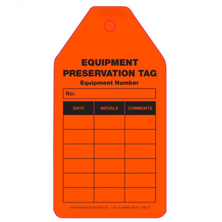 Equipment Tags