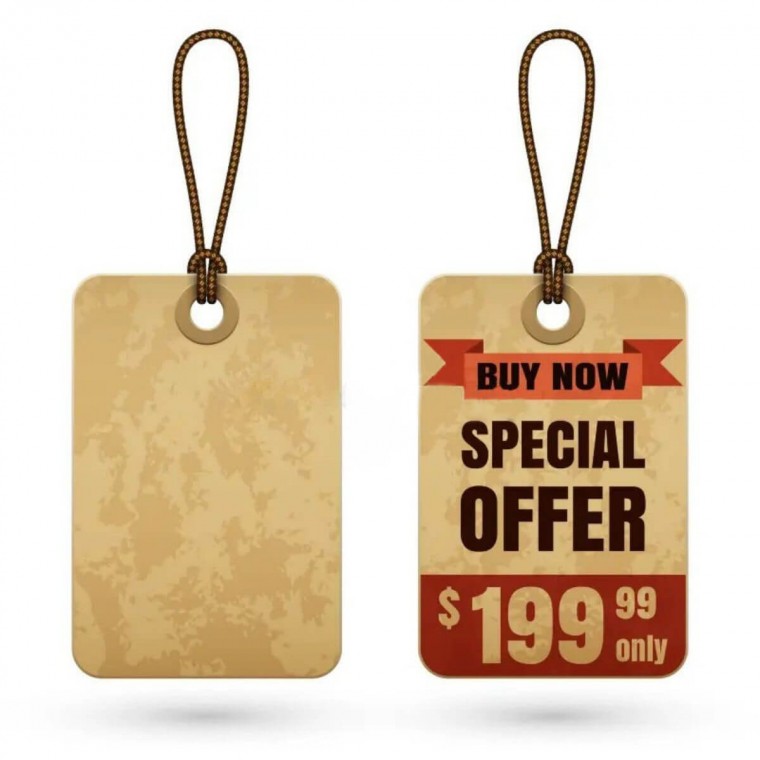Price Tags Cardboard