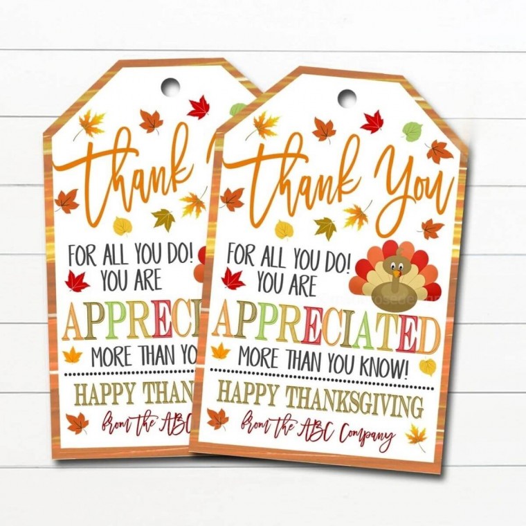 Thanks giving Tags