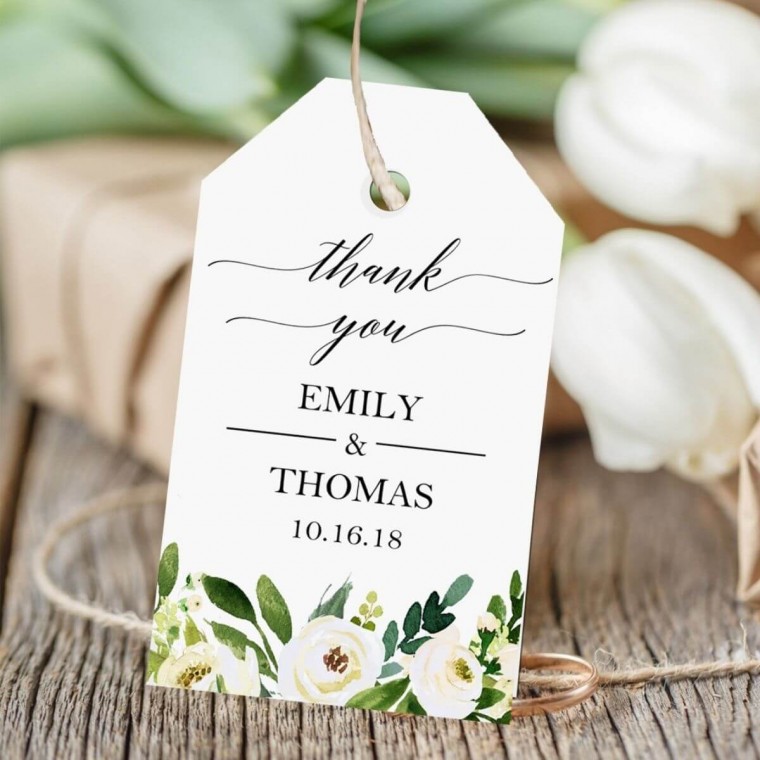 Wedding Favor Hang Tags