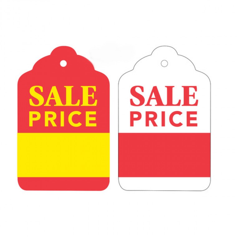 Die Cut Sale Tags