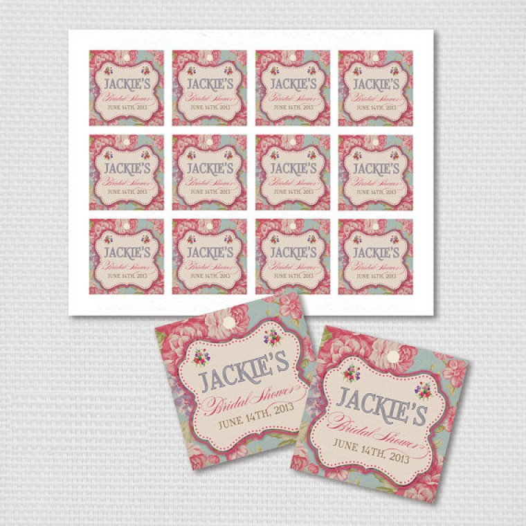 Square Retro Tags