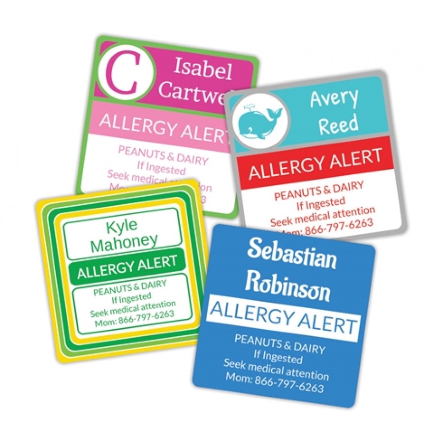 Rectangular Bubble Square Tags