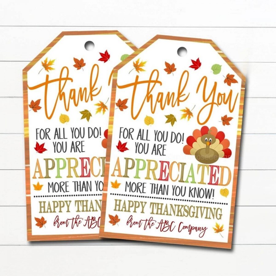Thanks giving Tags