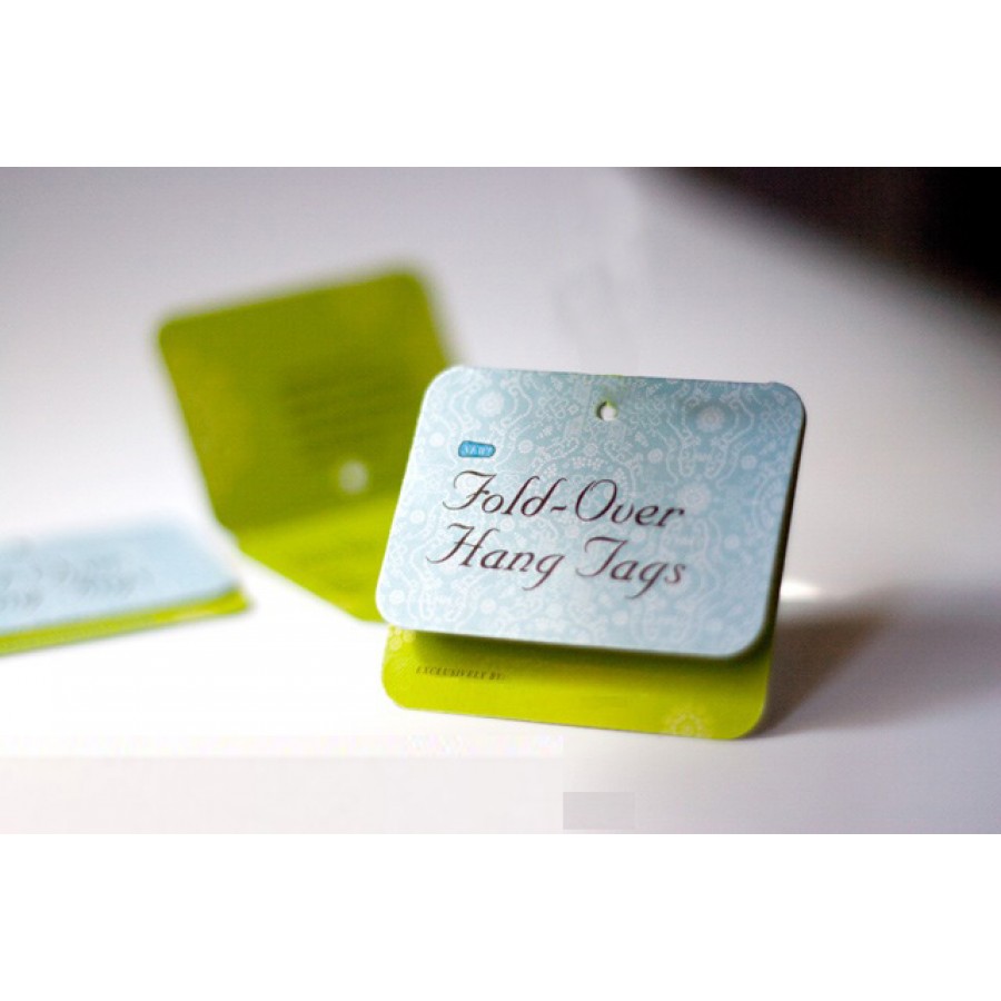 Square Classic Fold Over Tags