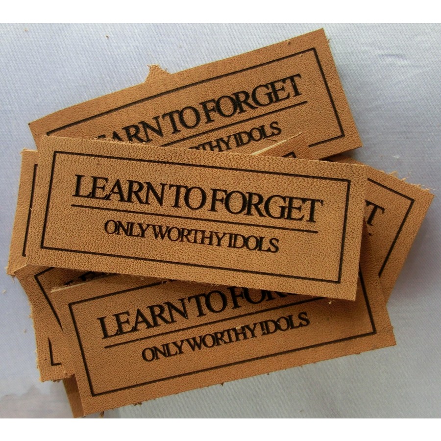 Die Cut Leather Hang Tags