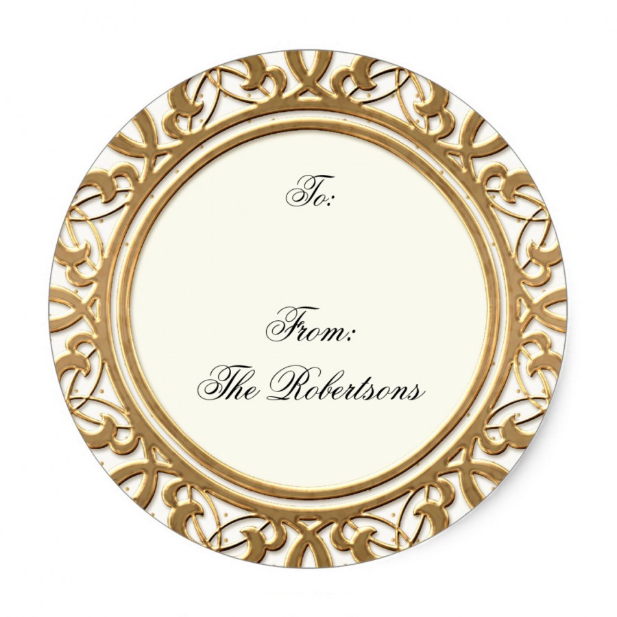 Round Elegant Series Tags