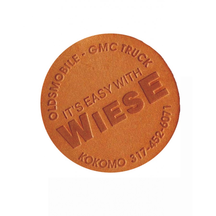 Round Leather Hang Tags