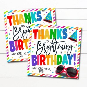 Birthday Party Tags