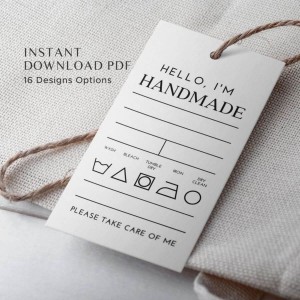 Care Instruction Tags