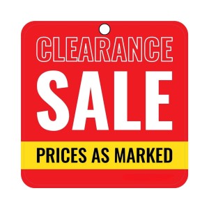 Clearance Product Tags