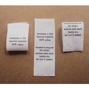 Custom Standard Fold Over Tags