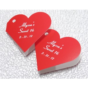 Die Cut Mini Heart Tags