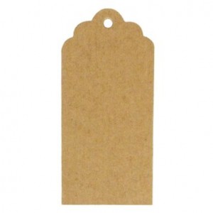 Die Cut Kraft Paper Hang Tags