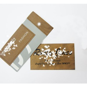 Die Cut Silkscreen Printed Fabric Tags