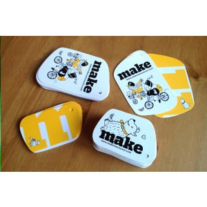 Custom Mini Bent Oval Tags