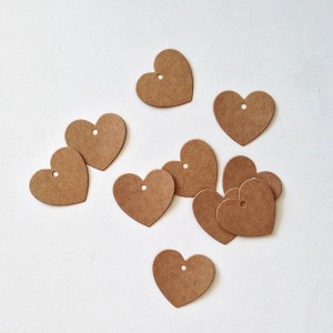 Custom Mini Heart Tags
