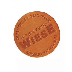 Round Leather Hang Tags