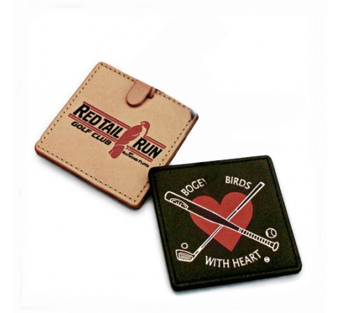 Square Leather Hang Tags